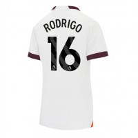 Fotbalové Dres Manchester City Rodri Hernandez #16 Dámské Venkovní 2023-24 Krátký Rukáv